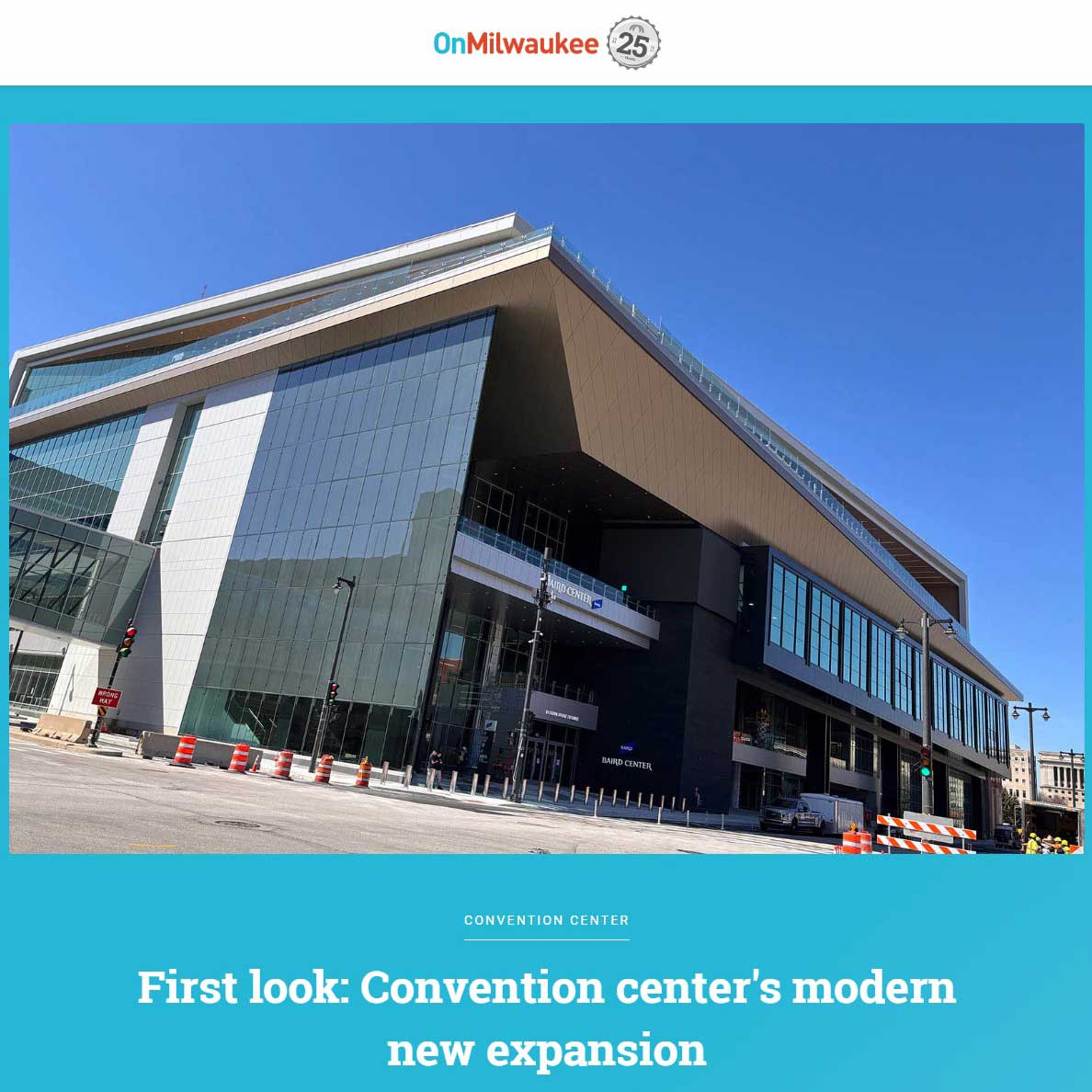 📰 An OnMilwaukee article gave a first look👀 at the @BairdCenter's $456M expansion project: cdsmith.com/artsentertainm…
.
.
.
#buildingmore
#BairdCenter
.
.
.
#building
#Wisconsin
#Milwaukee
#community
#construction
#sustainability
#constructionlife
#buildingmoreopportunity