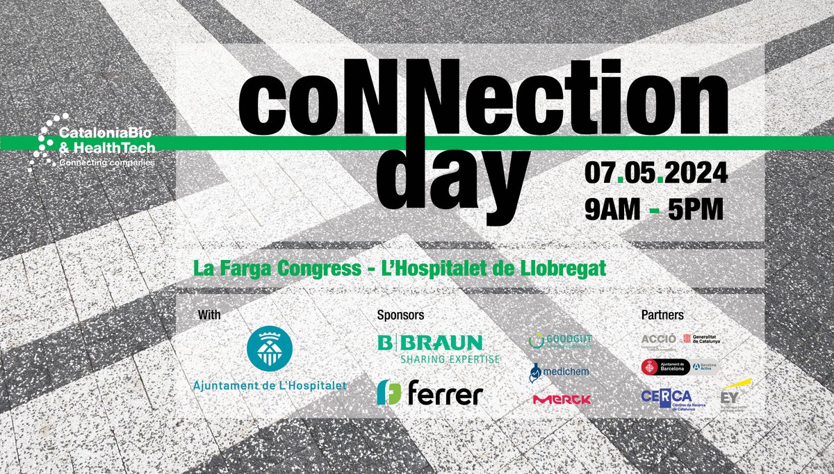 🟢#ConnectionDay24 07/05/2024 - 9am to 5pm 🔗The benchmark space for B2B connections in the #health sector. We have passed the 200 registrations mark, already ahead from last year's numbers! Join the event, be part of the connection➡️ tuit.cat/OnESi