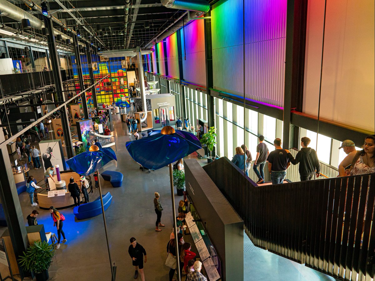 Calling all science fans! Plan a visit to Kiewit Luminarium, Omaha’s newest exploration center on The RiverFront. They even offer adults-only nights on Thursdays. Find more: bit.ly/3vFnlQF