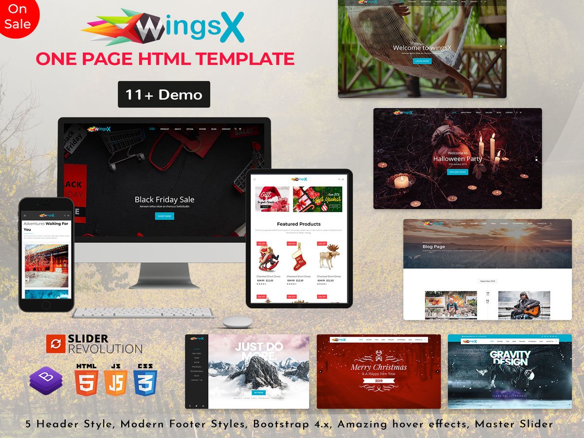 WingX HTML - This Responsive HTML Template is Designed and coded in form Considering user-friendly features for all sections. . Buy Now - themeforest.net/item/wingsx-on… . #envato #themeforest #opensource #agency #business #clean #corporate #creative #flat #gradient #multipurpose