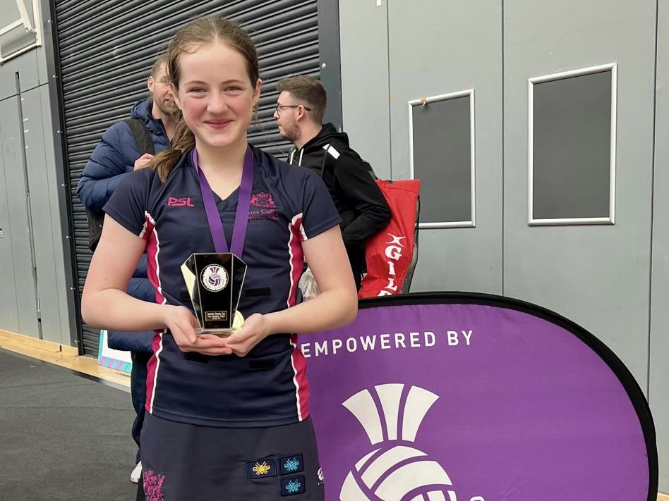 Huge congratulations to our U13 girls’ netball team who have won the Netball Scottish Schools Cup! 🏆👏 Well done to Elizabeth who won the MVP (most valuable player) award! ⭐️ #NetballScotland #NSScottishSchoolsCup #FettesSport