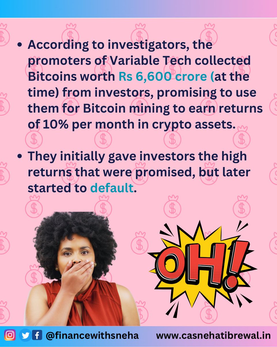 casnehatibrewal's tweet photo. Raj Kundra,was caught in the Enforcement Directorate’s (ED) net after it attached his assets, including a residential flat in Juhu, a bungalow in Pune & equity shares, worth Rs 98cr as part of a money laundering investigation.
#rajkundra #bitcoin #fraud #scamalert #bitcoinminning https://t.co/T7ndcR5OnO