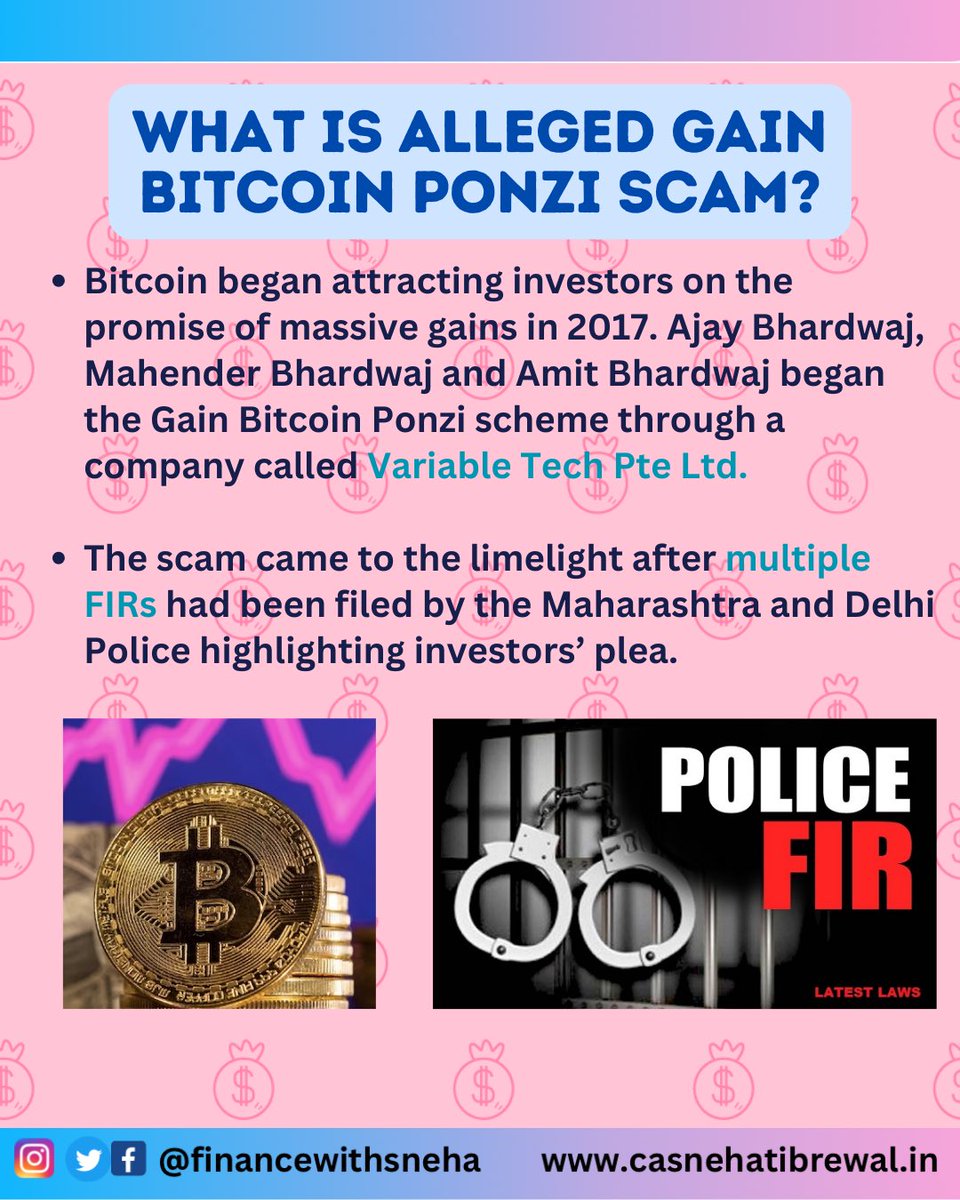 casnehatibrewal's tweet photo. Raj Kundra,was caught in the Enforcement Directorate’s (ED) net after it attached his assets, including a residential flat in Juhu, a bungalow in Pune & equity shares, worth Rs 98cr as part of a money laundering investigation.
#rajkundra #bitcoin #fraud #scamalert #bitcoinminning https://t.co/T7ndcR5OnO