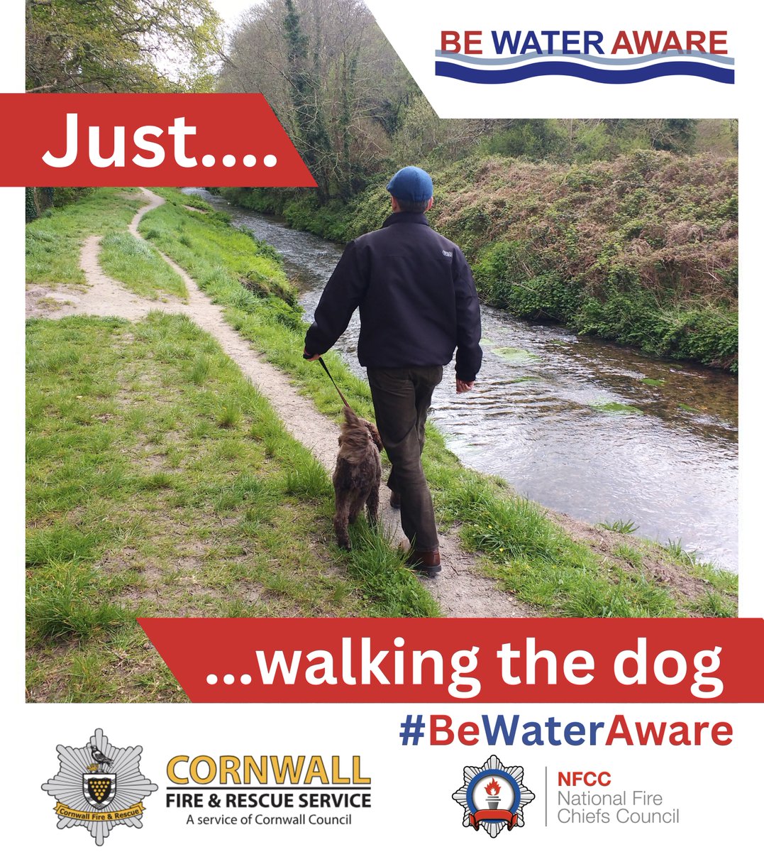🐶Never enter the water to rescue your dog...who will rescue you?
👉40% of people that accidentally drown had no intention of entering the water.
This week we support the @NFCC drowning prevention campaign

👍#BeWaterAware