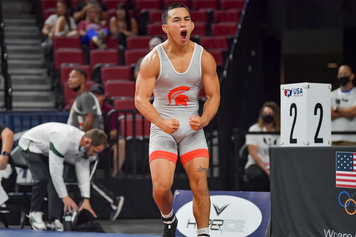 Best of luck to MSU Wrestling alumni Peyton Omania who will be competing at the 2024 Olympic Team Trials today in State College, PA !! 💪