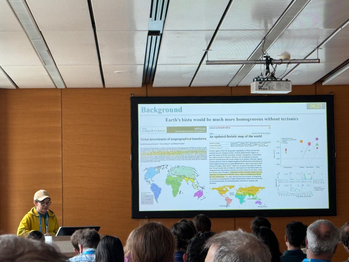 🌿🏔️ @LiuYi_eco delivered a fascinating talk at #EGU on how regional #tectonics influence plant #biodiversity in the Colombian #Andes.