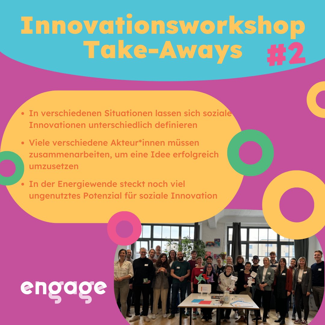 engage.jetzt (@engagejetzt) on Twitter photo ⏰Letzten Freitag war der 2te von <a href="/EngageJetzt/">engage.jetzt</a> #Innovationsworkshops zum Thema soziale Innovation in der #Energiewende . Danke🙏 an <a href="/ElleryStudio/">Ellery Studio</a> für’s durchführen. Die drei wichtigsten Take-Aways findet ihr hier👇
#Energie #RenewableEnergy #GreenEnergy <a href="/IKEM_Berlin/">IKEM</a> ⏰Letzten Freitag war der 2te von <a href="/EngageJetzt/">engage.jetzt</a> #Innovationsworkshops zum Thema soziale Innovation in der #Energiewende . Danke🙏 an <a href="/ElleryStudio/">Ellery Studio</a> für’s durchführen. Die drei wichtigsten Take-Aways findet ihr hier👇
#Energie #RenewableEnergy #GreenEnergy <a href="/IKEM_Berlin/">IKEM</a>