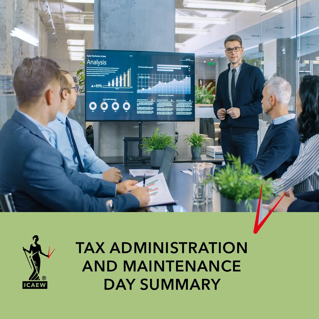 A package of technical tax policy proposals was announced by the government on tax administration and maintenance day. 

We break them down for you here: ow.ly/MR9R50RjMpH

 #icaewDaily #tax