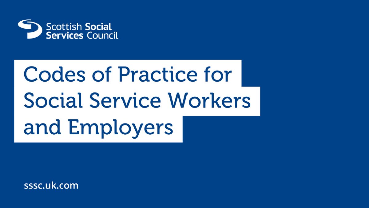 The revised SSSC Codes of Practice launch on 1 May and take effect that day. You can read a text version of the revised Codes on our website now ➡️ow.ly/IwcC50RiRW9. You will find the designed digital version on our website from 1 May 2024.