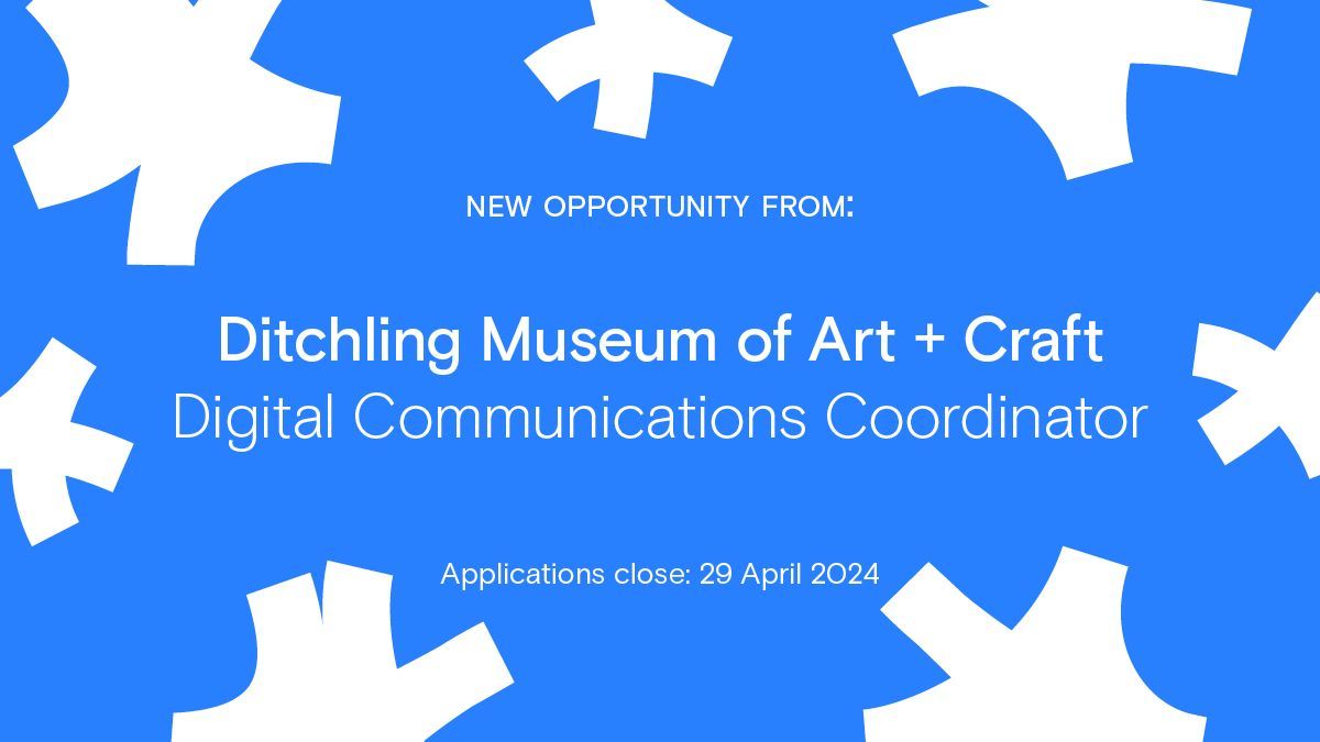Opps Board 💼 Got a passion for arts and heritage? @museumartcraft is looking for a digital communications coordinator to raise the profile of their work and generate new audiences! > buff.ly/3W3gQBJ