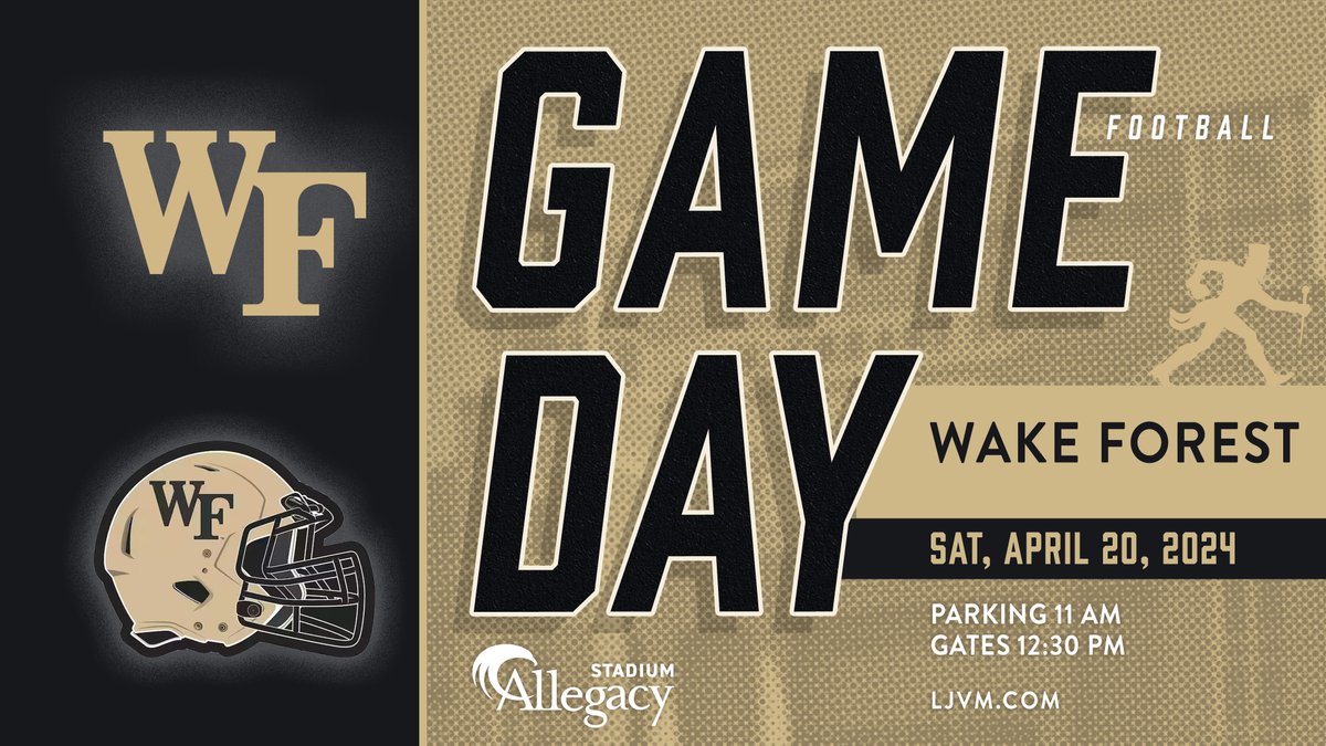 We know you missed watching Wake Forest Football, so we have a surprise for you! Come out and support your Demon Deacs as they take the field at 2 pm!