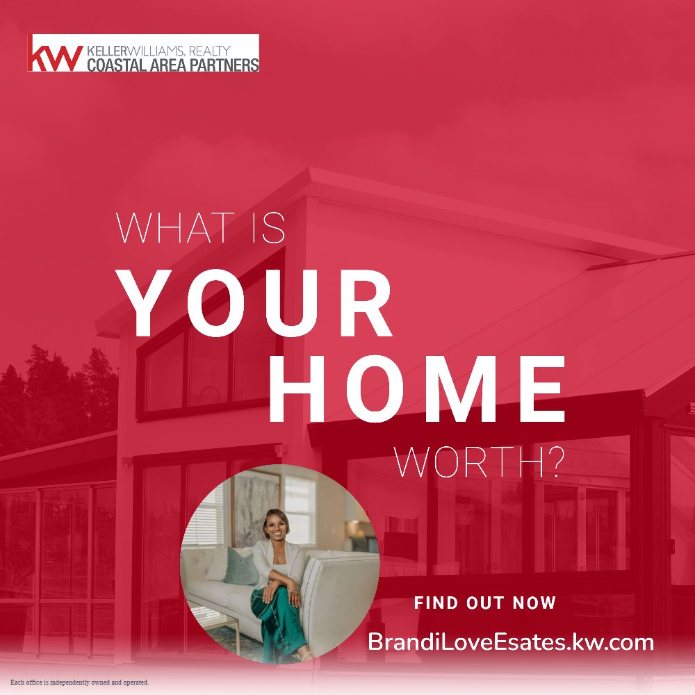 Hey everyone! It's your Realtor friend Brandi from Savannah, Georgia. Wondering what your home is worth? Let's find out! #RealEstate #HomeValue #SavannahGA