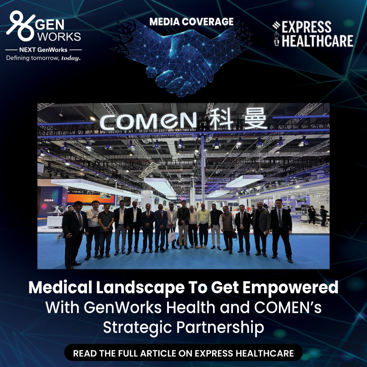A strategic partnership between GenWorks Health and COMEN revolutionises the medical landscape with an aim to improve patient outcomes in life-saving situations. learn more: hubs.li/Q02trCk20
#GenWorks #GenWorksHealth #StrategicPartnership #Comen #ComenIndia