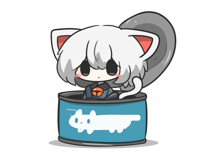 「cat ears in container」 illustration images(Latest)