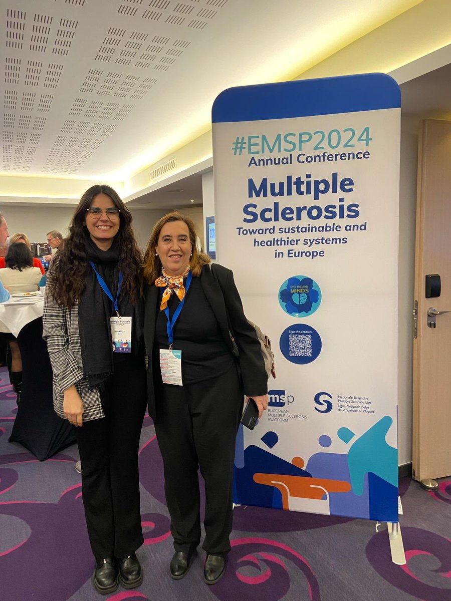 esclerosiseme's tweet photo. Great to meet inspiring people such as @annarevillab at the #EMSP2024 Annual Conference! https://t.co/Hi4OJdvfG8