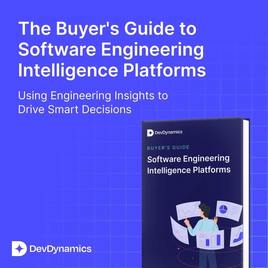 DevDynamicsAI's tweet image. Ever feel like choosing a software platform is like navigating a maze? 🤔
Our Buyer’s Guide to Software Engineering Intelligence Platforms is like a flashlight in the dark - guiding you straight to your Engineering Success Partner.
Get your copy now → buff.ly/3JpgP3v