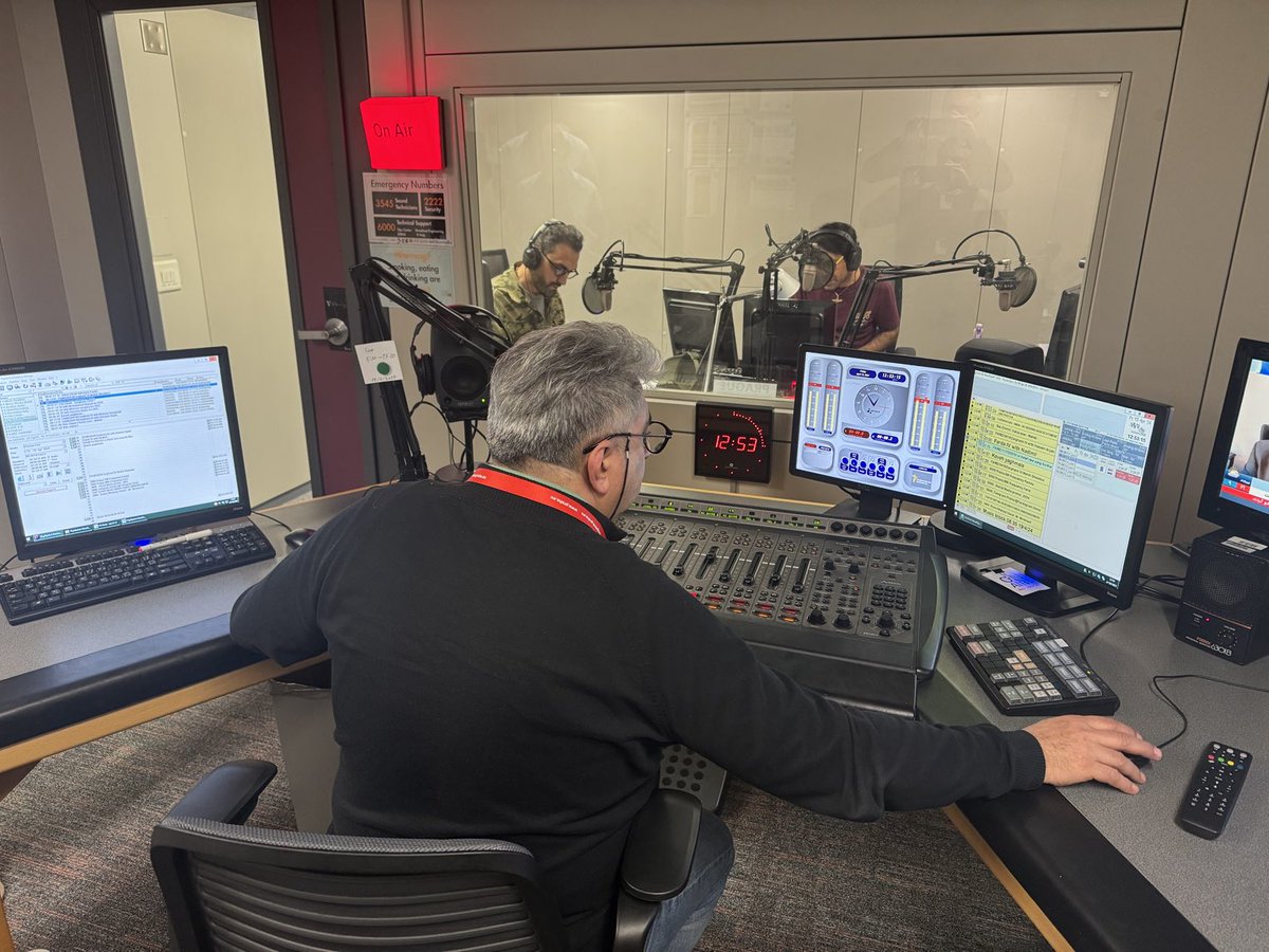 SteveCapus's tweet image. Busy days at ⁦@RFERL⁩’s ⁦@RadioFarda_Eng⁩. 
Our Persian language service covering Iran’s attack against Israel, and Israel’s response. ⁦⁦@RadioFarda_⁩ is a vital, trusted link for audiences inside Iran.Today I visited our teams at work: