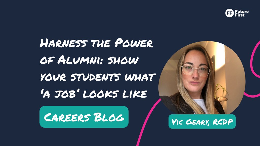 'Many young people see themselves in one of just 10 jobs at the age of 30.' As we get closer to our Careers Conference, Careers Consultant Vic Geary RCDP addresses how you can ‘Harness the Power of Alumni’ and show your students what a job looks like. futurefirst.org.uk/show-your-stud…