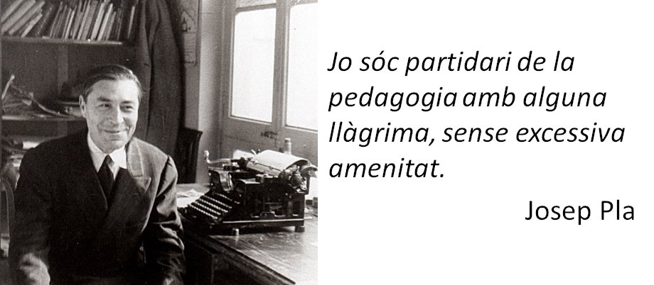 Hi ha frases que avui dia no es poden dir, perquè resulten políticament incorrectes, inadequades per als temps moderns, etc. Però quan veus com hem acabat, pedagògicament parlant, aleshores penses que potser...
#JosepPla #Pedagogia