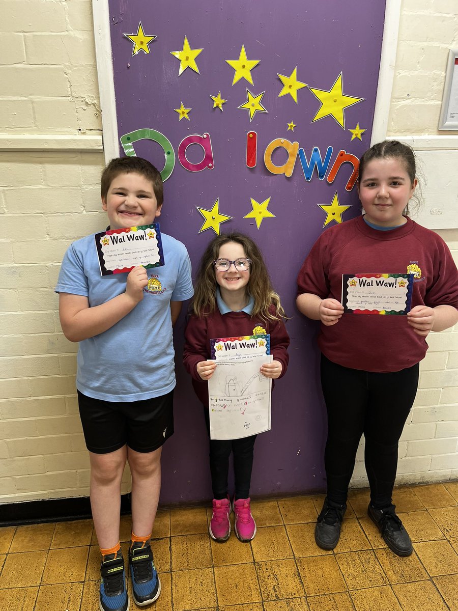 Llongyfarchiadau i enillwyr ein Wâl WAW ⭐️ Cingratulations to our WAW Wall winners ⭐️