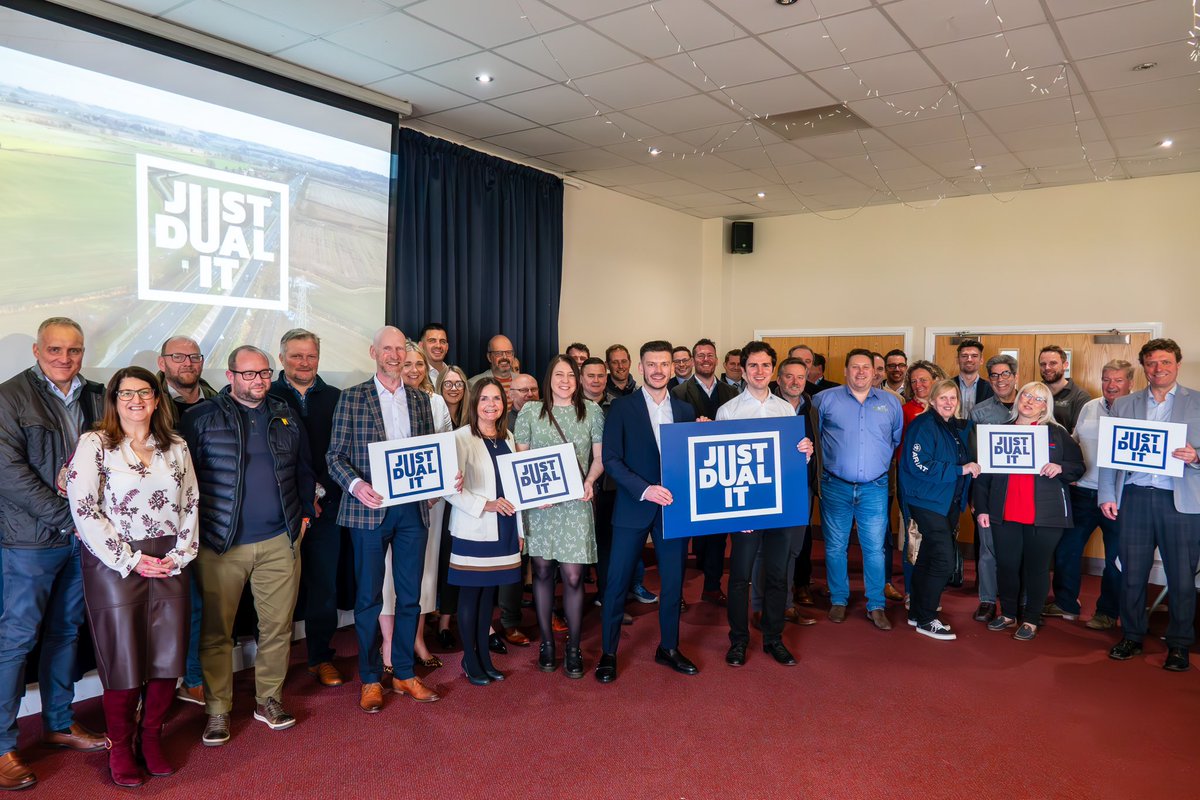 𝐉𝐮𝐬𝐭 𝐃𝐮𝐚𝐥 𝐈𝐭 💪 Today, North Yorkshire businesses united behind my 𝐀𝟔𝟒 campaign ✅ Add your support 👉 justdualit.co.uk And back me on May 2 to fight for this key upgrade as your mayor 🗳️