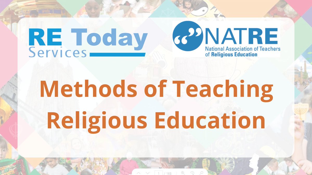 RE_Today's tweet image. Seeking Religious Education teaching methods?
Partnered with NATRE, we educate, equip, and empower teachers of RE to embrace your teaching style, discover diverse views on the purpose of RE & unveil effective pedagogies.
Learn more: bit.ly/3UcLs2k #RE #TeachingMethods