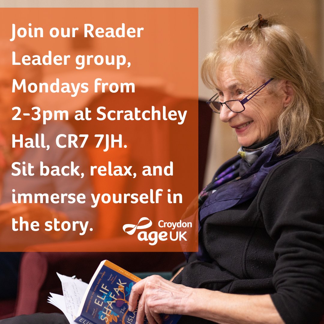 Join us next Monday for our newest activity group, The Reader! 📚 We'll read from captivating short stories & poems aloud and pause to discuss our thoughts & memories inspired by the readings. You're welcome to simply listen and enjoy the experience. ow.ly/Xgj850Rg5n2