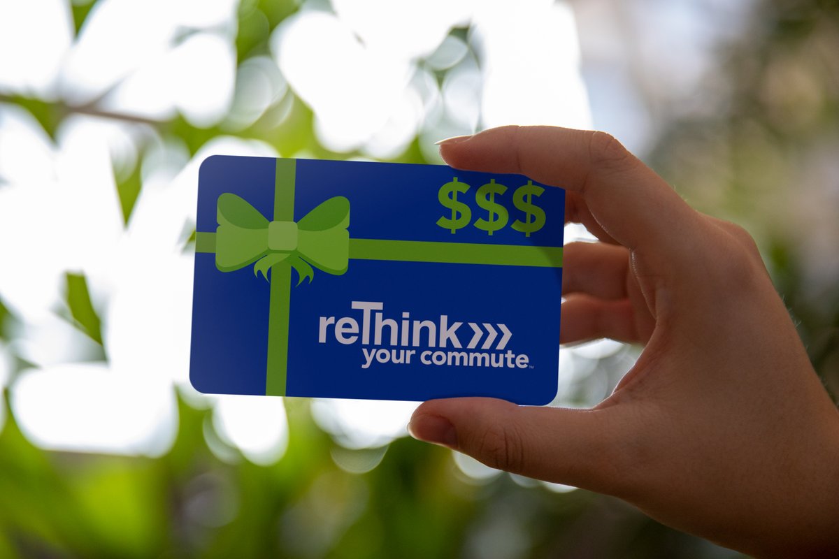 Happy Friday from reThink Your Commute! Did you know that you can earn rewards on the trips you take? Whether biking, walking, taking the train or even carpooling, you can record your trip and earn points. Learn more at fdot.tips/3Y9SX8Q