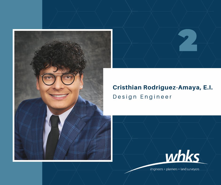 Congratulations to Cristhian Rodriguez-Amaya, E.I. on celebrating 2 years with WHKS & Co.! 🎉🎉

Cristhian is a Design Engineer at WHKS. Thank you, Cristhian, for your continued dedication towards Shaping the Horizon!

#WHKS #Shapingthehorizon #engineers #planners #landsurveyors