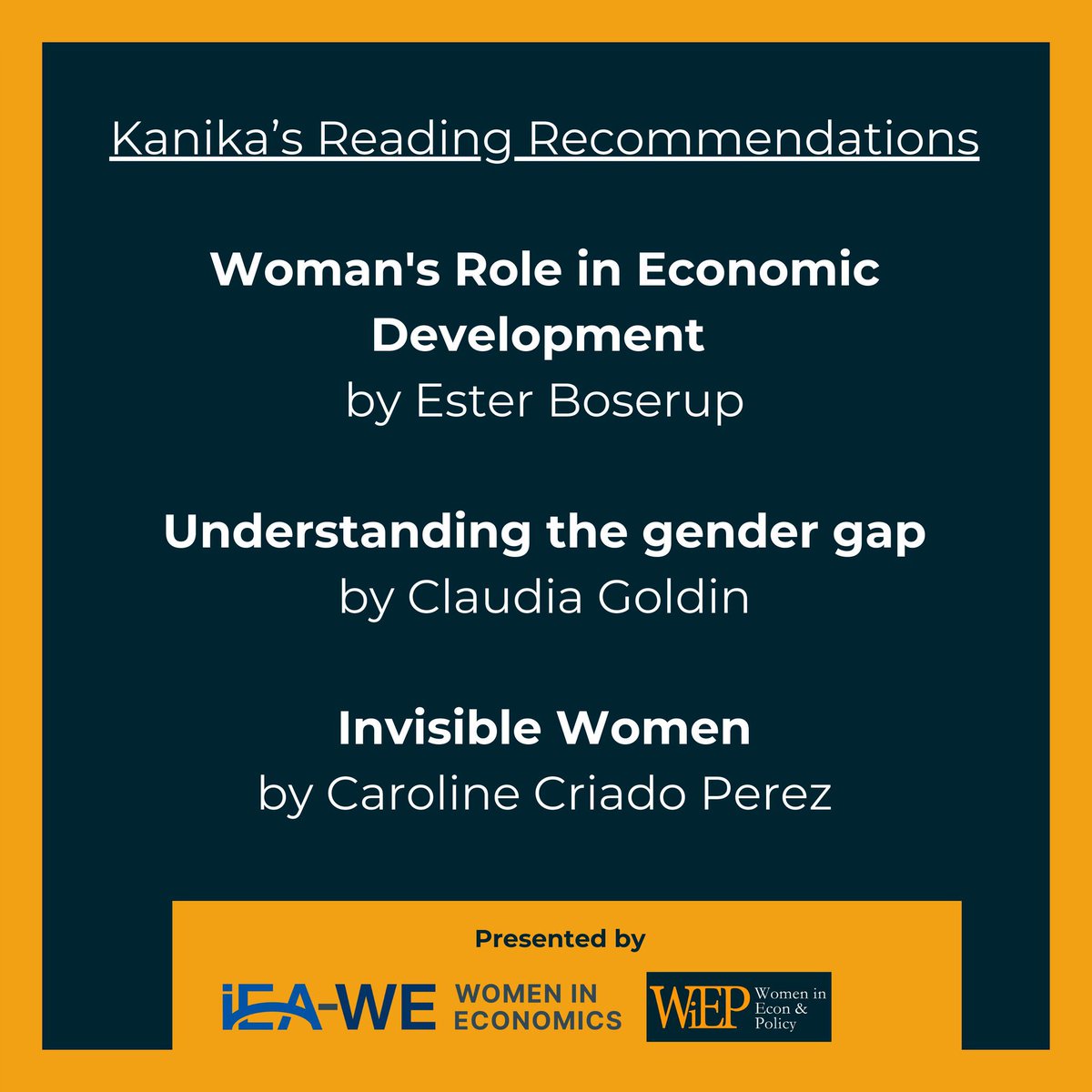 Our next speaker is Kanika Mahajan @kanmahajan #EconOnMics #podcast

🔔Coming April 22

Joining us from 🇮🇳 India, Kanika delves into the topic of #women’s #labor #market #participation, interviewed by Anahita Karandikar @anahitark

Stay tuned! #amplifyingvoices