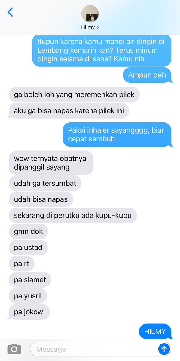 ijoscripts's tweet photo. Hilmy lagi demam https://t.co/z6auFrHKSP