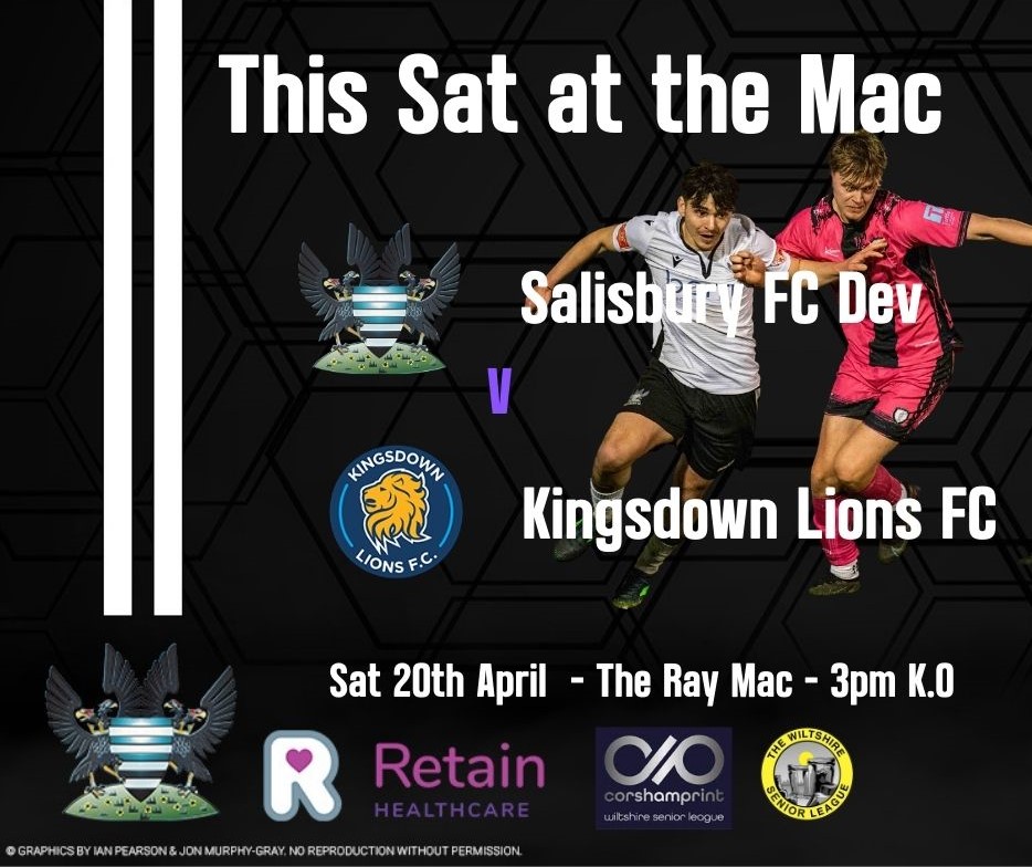 We welcome @Kingsdownlions to the Ray Mac tomorrow for our penultimate league fixture of the season. Get a long and support the lads if you can. Bar and tea hut open. Entry is adults £4, £2 concessions, kids go free. Season tickets + youth passes accepted. 🖤🤍⚽️⚽️