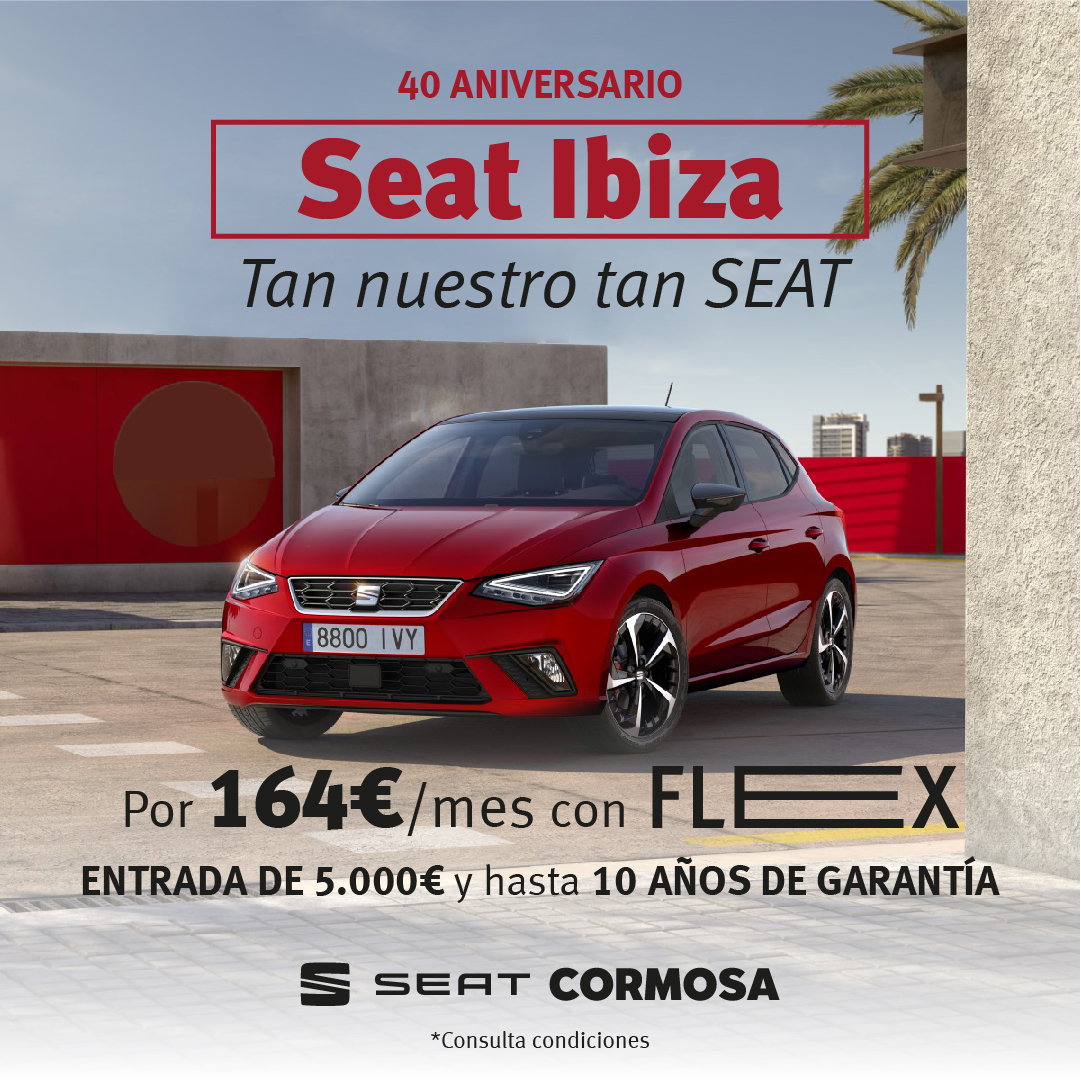 El SEAT Ibiza lleva toda una vida haciendo cambiar tu manera de ver las cosas. Y lo que le queda. 🤩  Consíguelo por 164€/mes con FLEX. Entrada de 5.000€ y hasta 10 años de garantía.

lnkgs.es/S0XP5Z
#SEATibiza #SEATflex #SEAT