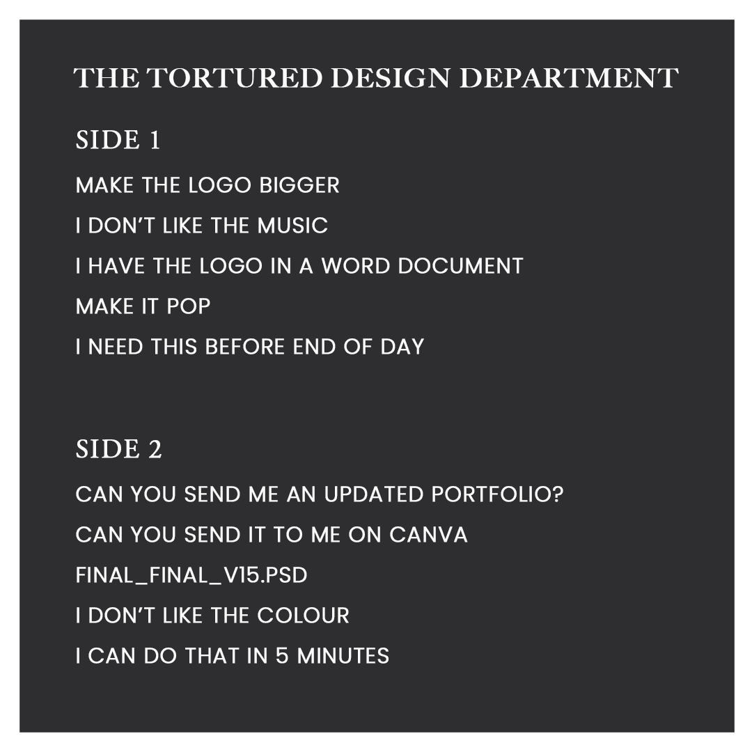 omm_social's tweet photo. The Tortured Design Department 😜 #IYKYK

#TheTorturedPoetsDeparment https://t.co/nYWWXDi4Nq