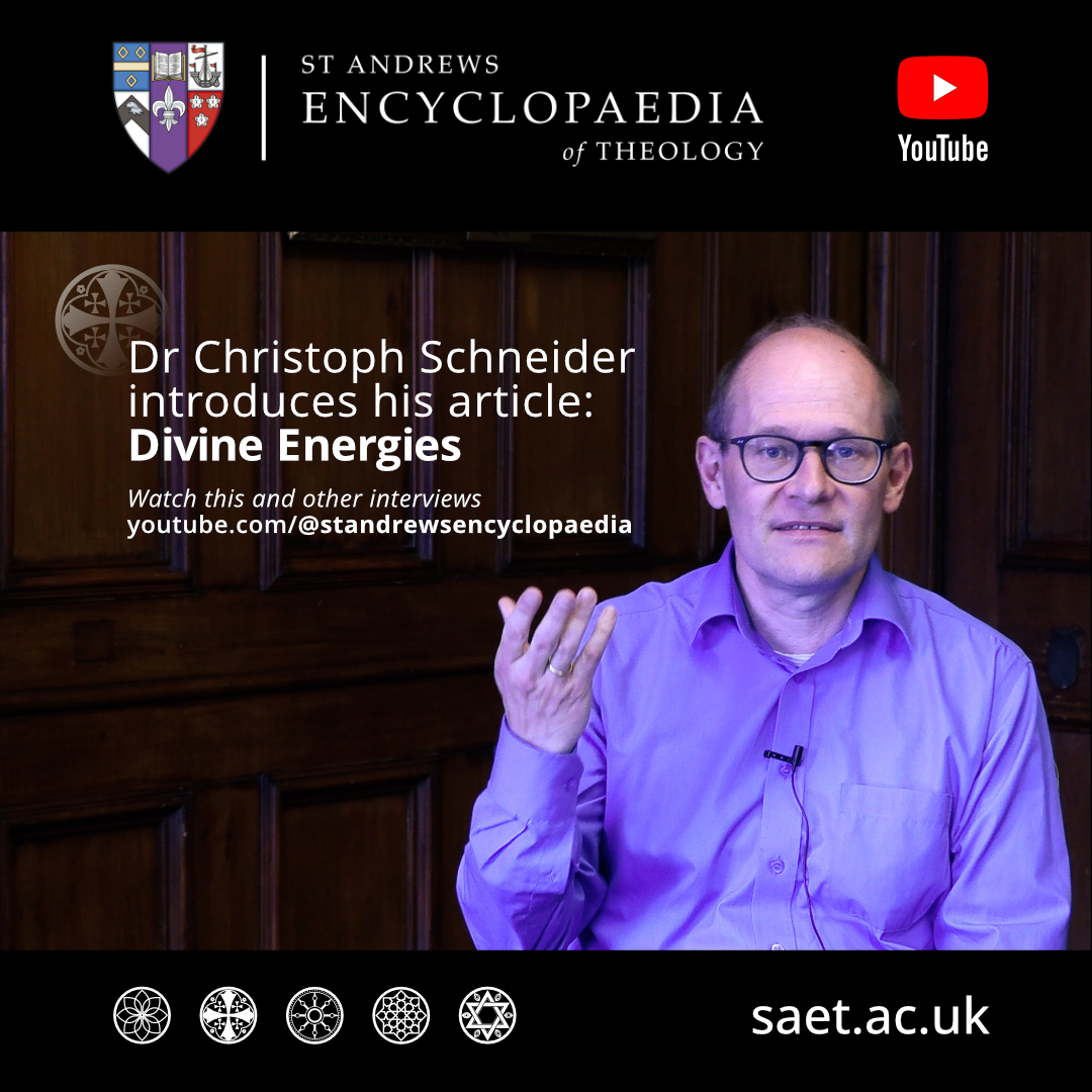 Watch Dr Christoph Scheider’s brief introduction to his SAET article – Divine Energies: youtu.be/8gKyBAPlIMw Read here: saet.ac.uk/Christianity/D… Join our mailing list. Email selby-sympa@st-andrews.ac.uk, and put 'subscribe saet-info' in the subject line.