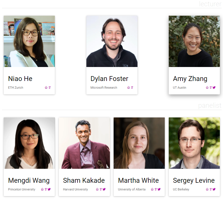 ARLET (@arlet_workshop) on Twitter photo 🧵 Thrilled to announce the #ICML RL workshop 'Aligning RL Experimentalists and Theorists'! We will have several talks and a panel delivered by a super lineup of speakers: <a href="/white_martha/">Martha White</a>, <a href="/ShamKakade6/">Sham Kakade</a>, <a href="/yayitsamyzhang/">Amy Zhang</a>, Dylan Foster, Niao He, <a href="/svlevine/">Sergey Levine</a>, and <a href="/MengdiWang10/">Mengdi Wang</a>.
1/3 🧵 Thrilled to announce the #ICML RL workshop 'Aligning RL Experimentalists and Theorists'! We will have several talks and a panel delivered by a super lineup of speakers: <a href="/white_martha/">Martha White</a>, <a href="/ShamKakade6/">Sham Kakade</a>, <a href="/yayitsamyzhang/">Amy Zhang</a>, Dylan Foster, Niao He, <a href="/svlevine/">Sergey Levine</a>, and <a href="/MengdiWang10/">Mengdi Wang</a>.
1/3