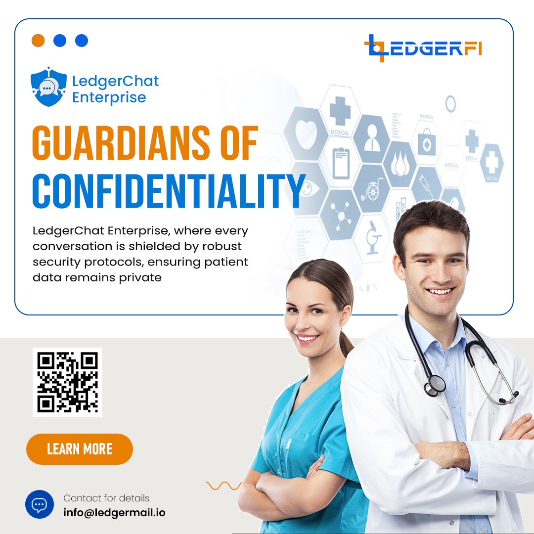Ledger_Fi's tweet photo. Ensure secure communication and seamless collaboration in your healthcare organization! Ask us how #LedgerChat #Enterprise is the right, fully #compliant, #secure on-premise chat app for your team.
Visit https://t.co/997YYPHt2fΒ Today! https://t.co/BfymDW2epA