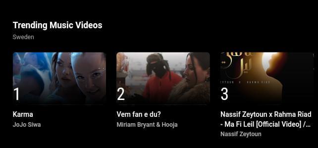 Top 3 in sweden on youtube ❤️‍🔥 #ما_في_ليل #ناصيف_زيتون #رحمة_رياض @NassifZeytoun @RahmaRiad