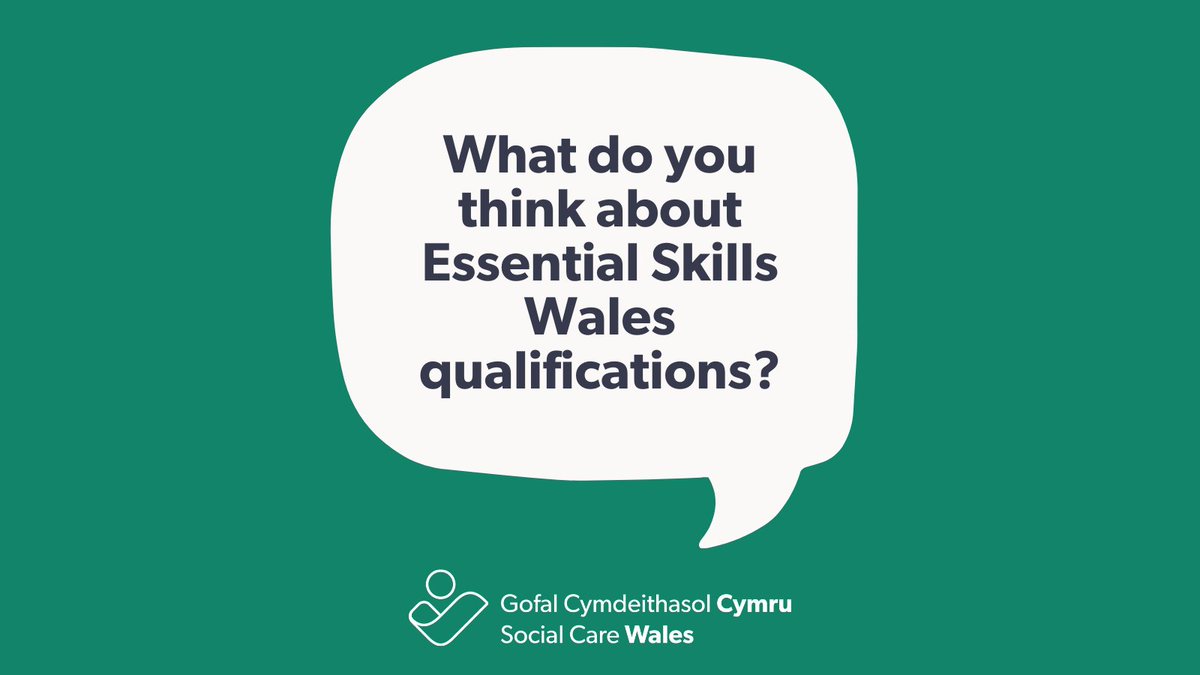 ❓ Have you taken, or are you currently studying an Essential Skills Wales qualification as part of your social care, or early years and childcare qualifications? 💬 Why not join an online focus group to share your experiences? 👉 Find out more: socialcare.wales/news-stories/s…