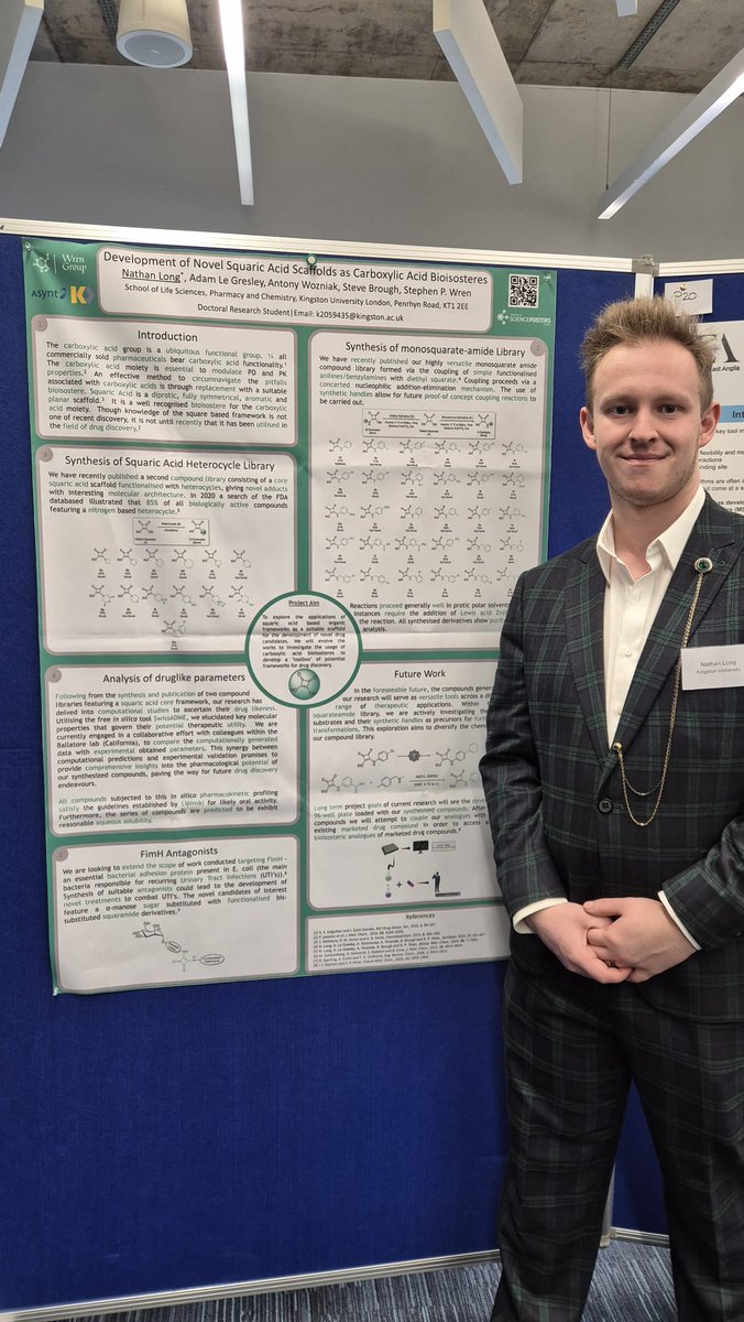 A fantastic day so far @UEA_Chemistry for todays @RSC_CBBG conference. Thank you all for your hospitality. Take a look our current research here and on our website to keep up to date with Wren Group News