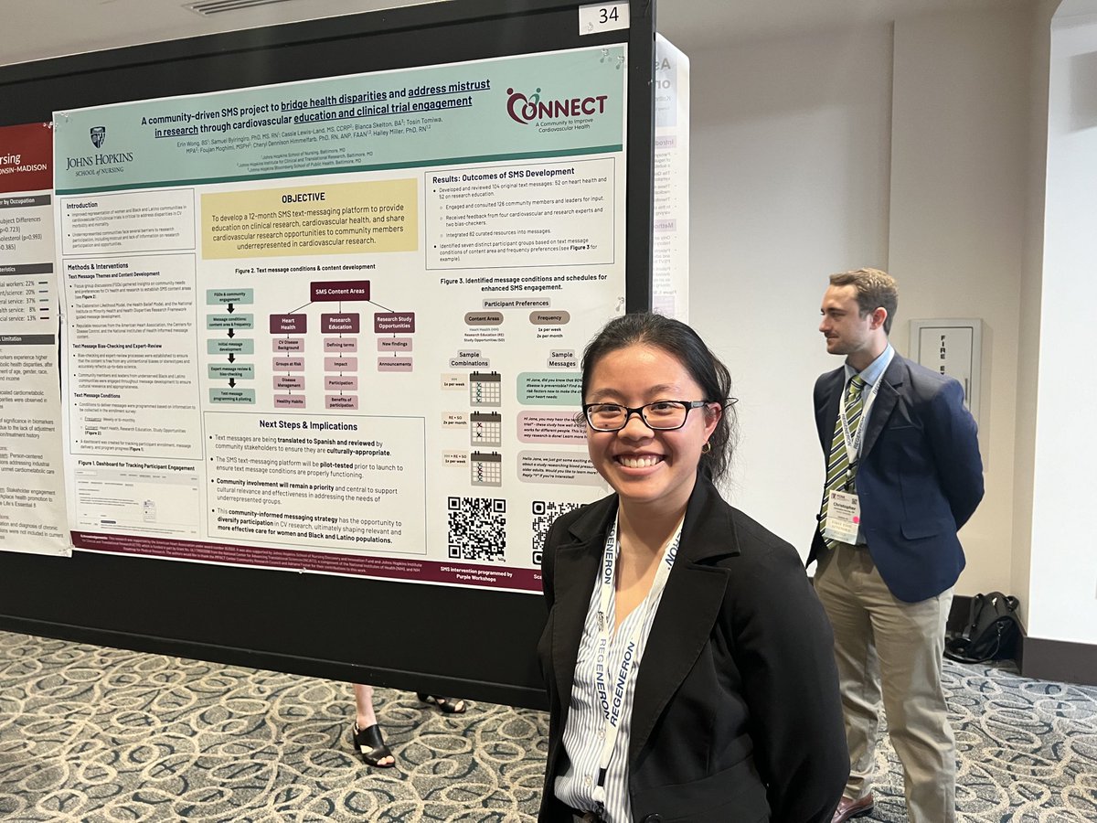 Great job @JHUNursing student Erin Wong presenting on the CONNECT project at #PCNA24 . @HeartNurses #PCNA2024 @hailey_n_miller ⁦@ycommodore⁩