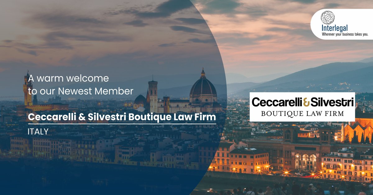 The Interlegal International Network is pleased to welcome Ceccarelli &amp; Silvestri as its newest member firm in Italy. We are confident that Ceccarelli &amp; Silvestri will prove a strong addition to our network. 

For more information, visit: (csplegal.it)