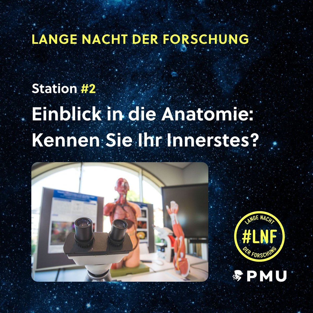 🔹 Lange Nacht der Forschung / Station #2 / Einblick in die Anatomie: Kennen Sie Ihr Innerstes? 🏥🔍👩⚕️🔹 ⏰ 24. Mai / 17 bis 23 Uhr 📍 PMU-Campus, Strubergasse 21, Salzburg Alle Infos unter 👉👉 langenachtderforschung.at Bild: Patrick Daxenbichler #lnf24 #paracelsusuniversity