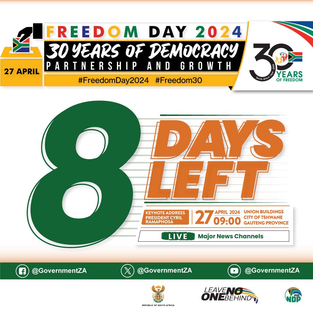 We are only 08 days away from #FreedomDay2024 #Freedom30