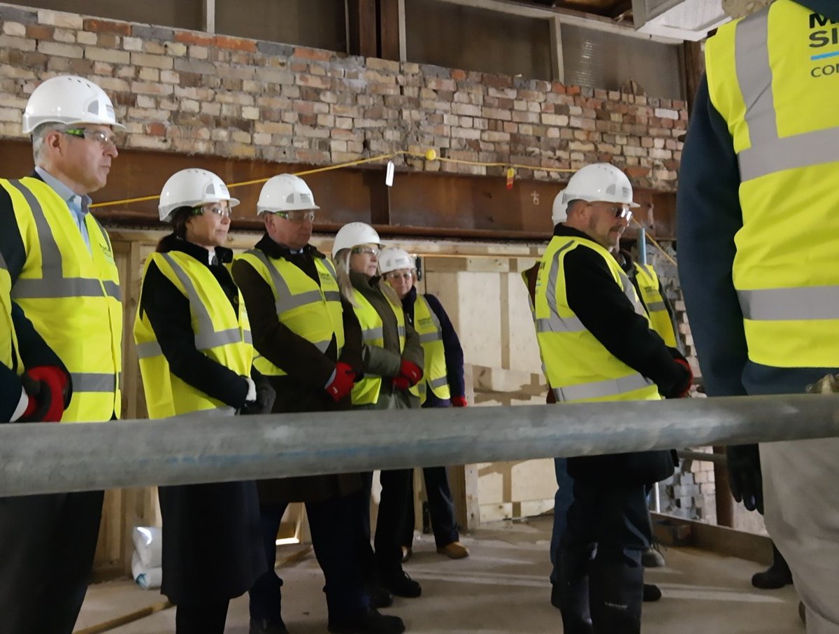 The High Steward today led the Topping Out at The Place - the town's new £17m learning hub. Project partners enjoyed a tour ahead of the opening next year. Council leader Carl Smith and MP Brandon Lewis, were among those who spoke at the event. More here: ow.ly/FO3T50RjOmS