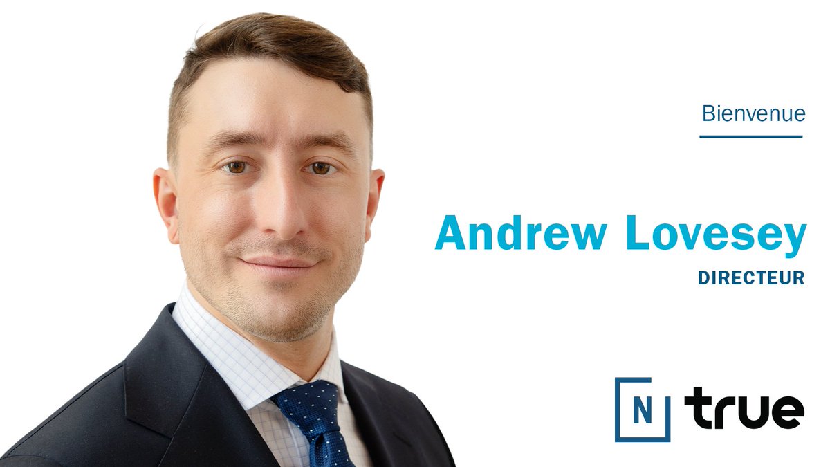 Bienvenue à Andrew Lovesey (@Lovesey), nouveau responsable de true, la branche numérique de Navigator. Avant @navltd, Andrew a travaillé chez @cangeo comme conseiller en stratégie numérique dans les secteurs des fonds de placement, de l'immobilier et de la politique. Bienvenue !