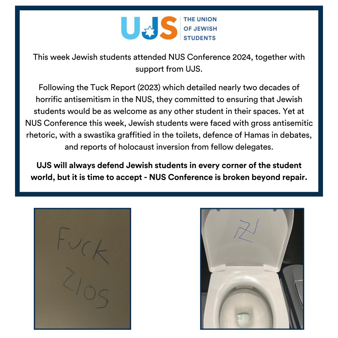 UJS will always defend Jewish students in every corner of the student world, but it is time to accept - NUS Conference is broken beyond repair.