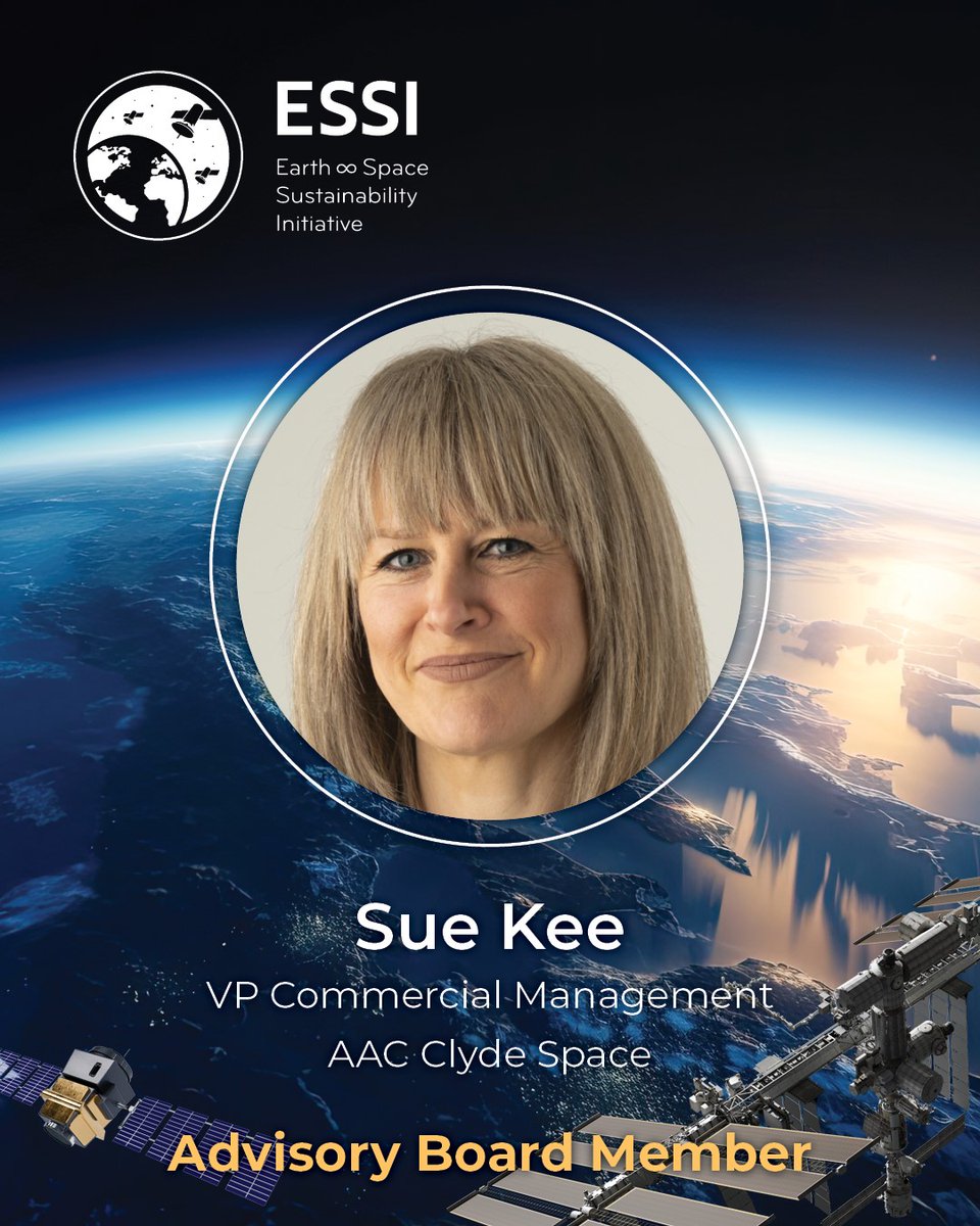 AAC Clyde Space VP of Commercial Management, Sue Kee, is joining the advisory board of the Earth and Space Sustainability Initiative. Sue will work with representatives from industry, government, and academia to support current and future generations.