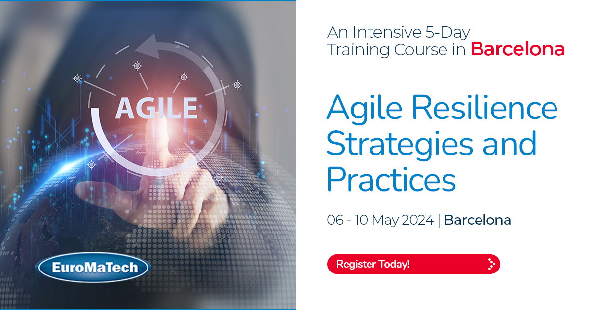 Agile Resilience Strategies and Practices

Enroll now!
euromatech.com/seminars/agile…

#euromatech #training #trainingcourse #agileresilience #agile #agilemanagement