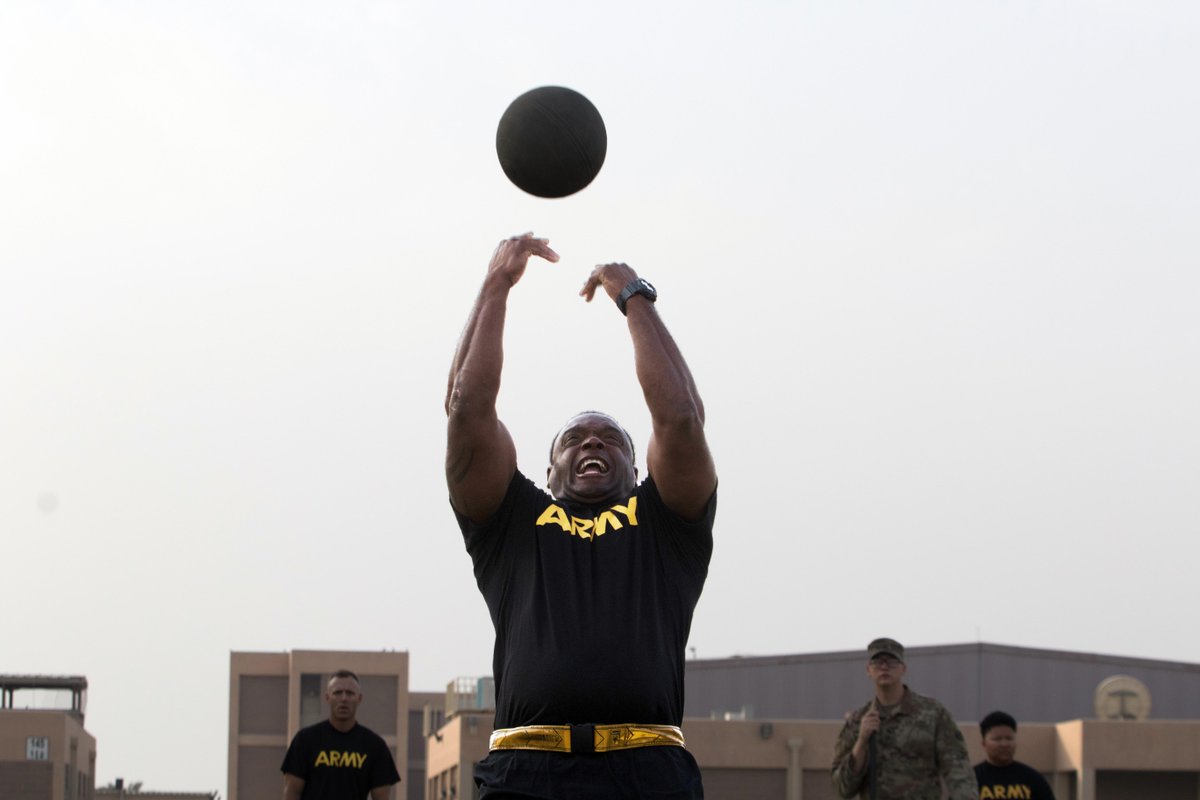 Cool pic of the eclipse? NO! It's the Standing Power Throw (SPT)! #ACFT 600 scorers out there... what's your secret? #inquiringmindswanttoknow #ArmyCombatFitnessTest #SPT